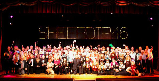 Jakki Ford Sheep Dip 46 On Stage with Cast