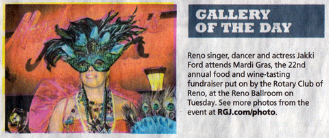 Jakki Ford Mardi Gras Gallery of the Day for RGJ