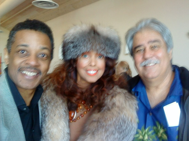 Jakki Ford Posing with David Hayes and Neil Stroccio