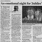 Jubilee Farewell article