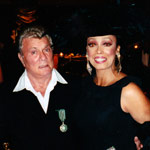 Jakki Ford Posing with Tony Curtis