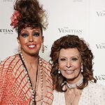 Jakki Ford Posing with Sophia Loren